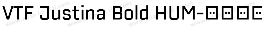 VTF Justina Bold HUM字体转换